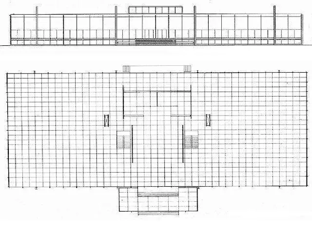 Crown Hall ITT – Planta general Crown Hall ITT planta general con espacio abierto y flexible