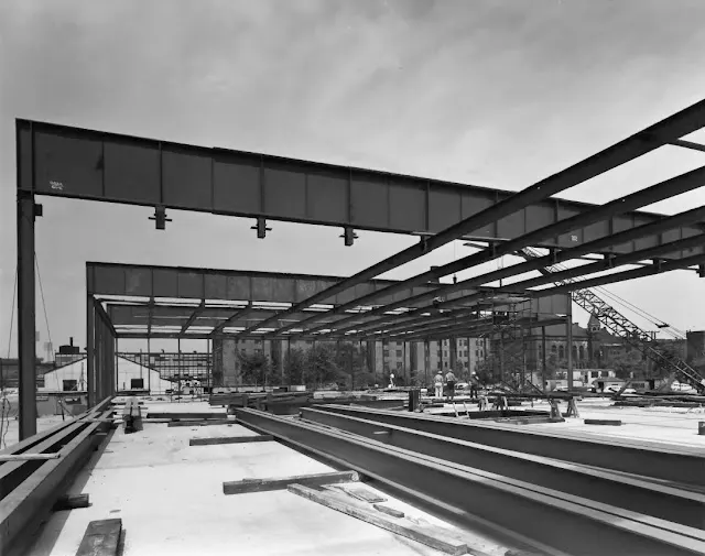 Crown Hall ITT – Interior abierto Crown Hall ITT interior abierto con luz homogénea