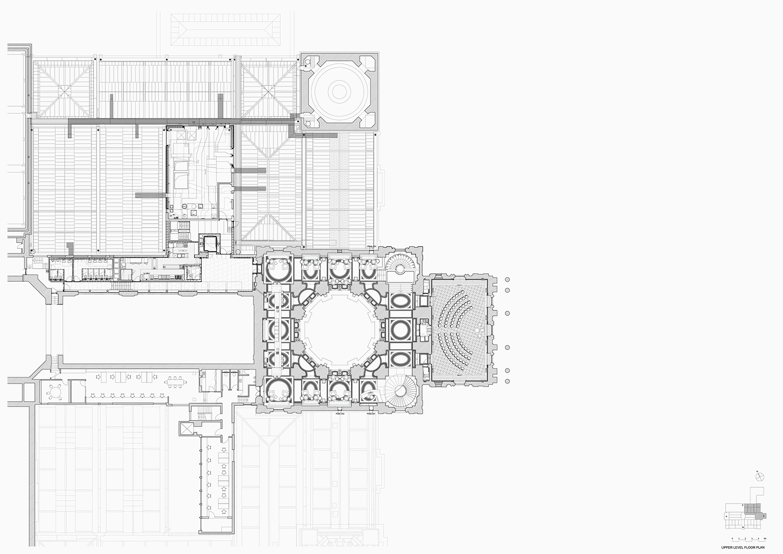 Planta de conexiones y accesos Tate Britain – plano de planta de conexión y accesos