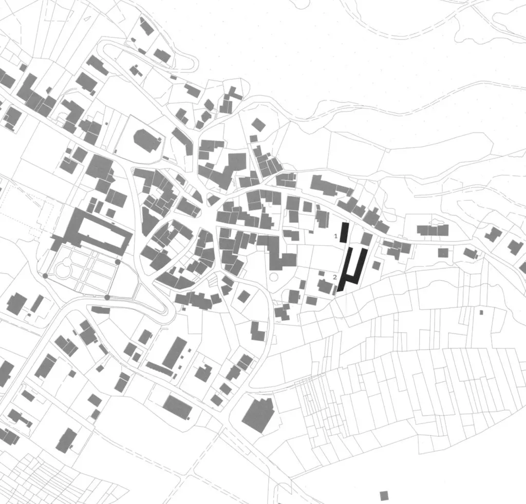 Plano de situación - Casa Haldenstein Plano de situación