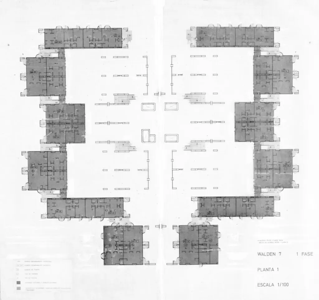 Walden 7 – Planta de conjunto Walden 7 – planta de conjunto